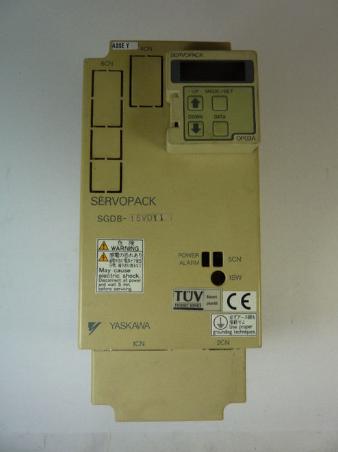 Yaskawa SGDB-15VDY1 Servo Drive 230V USED