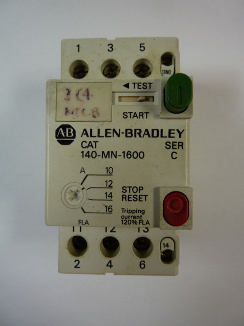 Allen-Bradley 140-MN-1600 Series C Motor Starter 25 Amp USED