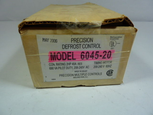 Precision 6045-20 Defrost Timer 208-240V NEMA III Enclosure ! NEW !