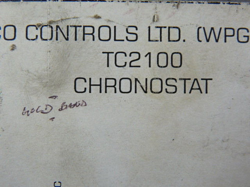 Celco Controls TC2100 Digital Chronostat 1/8HP 5A 125/250VAC 30VDC USED