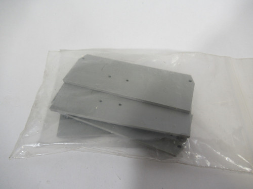 Wago 280-374-P Terminal Block End Plate Lot of 5 GREY USED