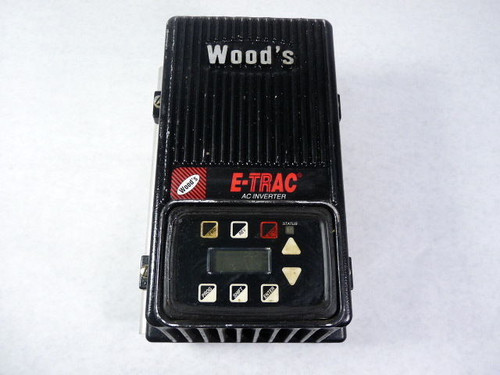 TB Woods XFC2001-0C E-Trac AC Drive 1HP 3.5-230V 4A 1.6kVA USED