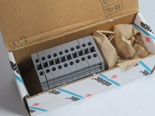 Entrelec MB4/6-L10 Terminal Block GREY ! NEW !