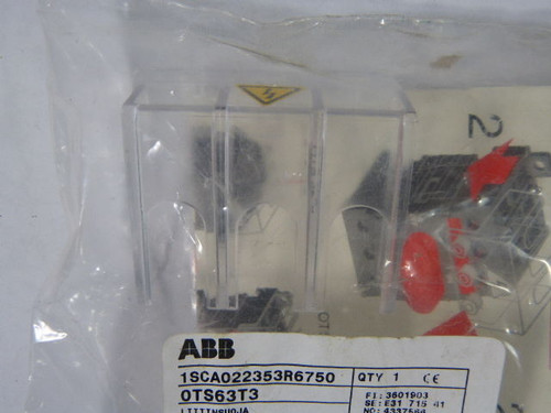 ABB 1SCA022353R6750 Plastic Terminal Shroud ! NEW !