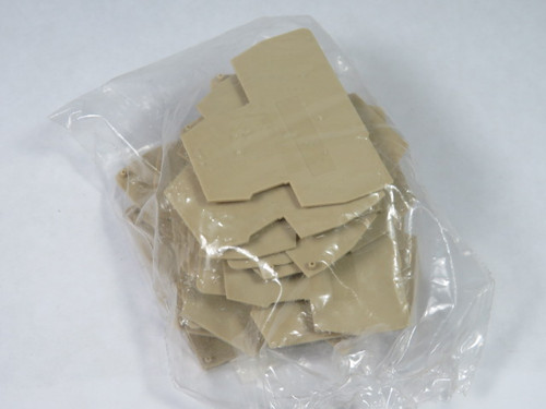 IMO EP-4 Terminal Block End Plate BEIGE 25-Pack ! NWB !