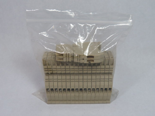 IMO ERF3 Screw Clamp Terminal Block Lot of 18 BEIGE USED