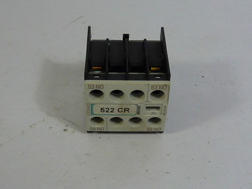 Siemens 3RH1911-1FA20 Auxiliary Contact  2NO  USED
