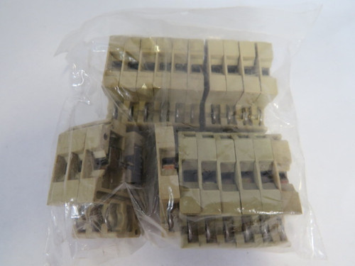 Weidmuller SAK-6N Beige Feed-Through Terminal Block Lot of 20 750VAC 600V USED