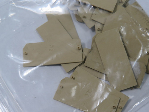 Weidmuller AP-ASK1 Terminal Block End Plate Lot of 20 BEIGE USED