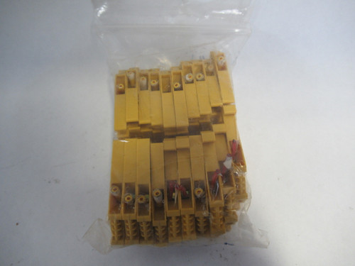 Wieland WK4/U Yellow Terminal Block Lot of 20 USED