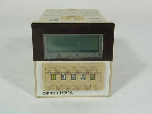 Omron H3CA-8H Timer 100-240VAC 3A 8 Pin USED - Industrial