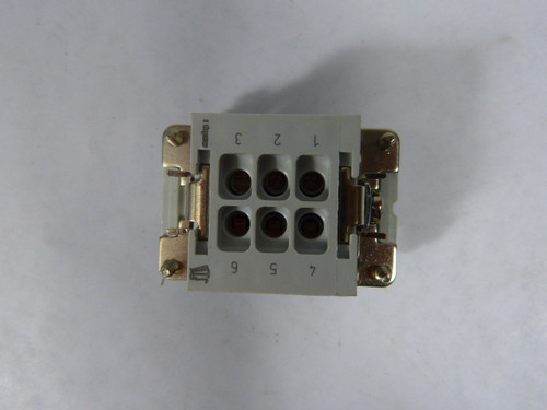 Tyco HE.6.BU.S Male/Female Connector 16A 6-Pin 6-Pole NOP