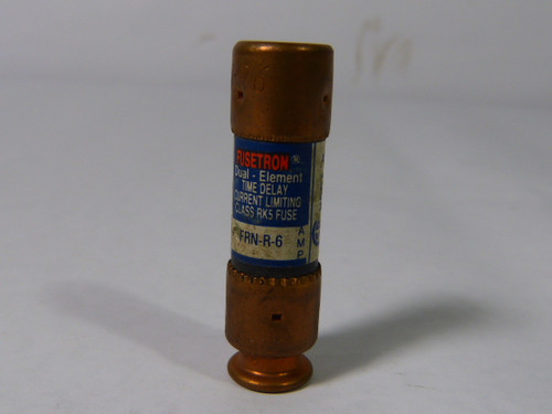 Fusetron FRN-R-6 Time Delay Fuse 6A 250V USED
