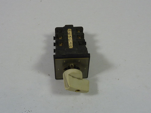Entrelec 7S7681 Rotary Switch 600V 10A 3 Phase USED