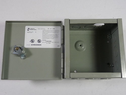 GFC Hammond CHK0664 6" Steel Gray Junction Box Enclosure USED