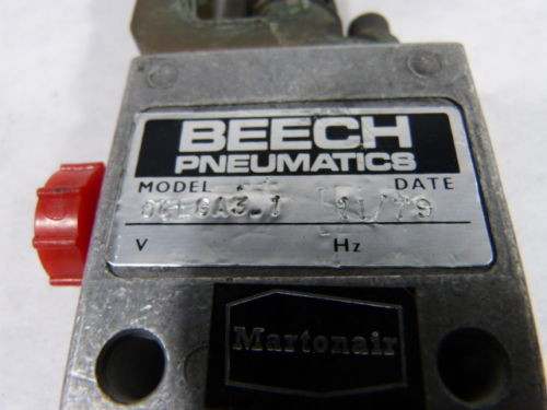 Beech Pneumatics OCLGA3-1 3-Way Pneumatic Actuator USED