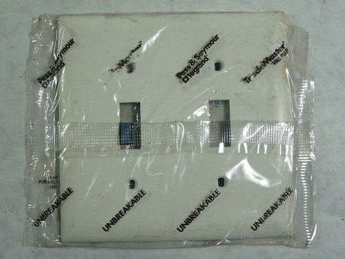 Pass & Seymour TP2-W Unbreakable Dual Gang Toggle Switch Wall Plate ! NEW !