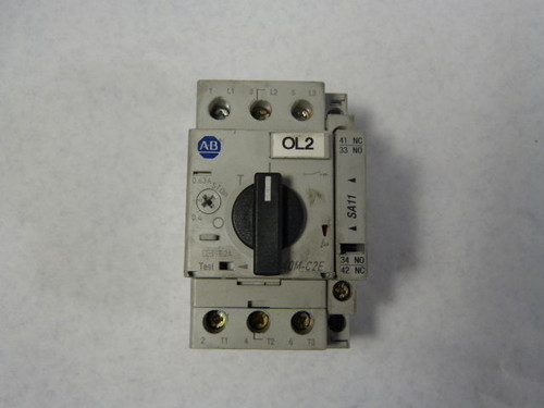 Allen-Bradley 140M-C2E-A63 Magnet Trip Circuit Breaker 0.4-6.3A USED