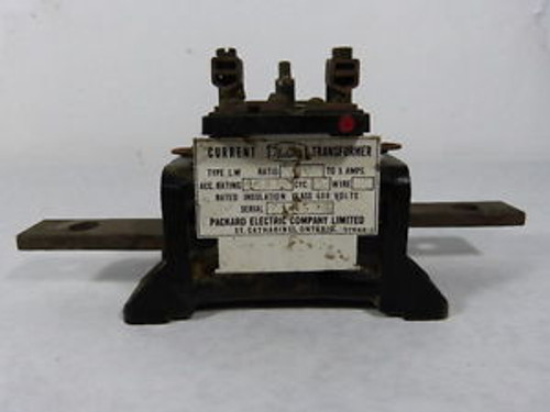 Packard 17965-1 Type LM Current Transformer 400:5A 60Hz 600V USED