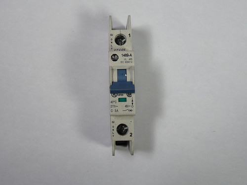 Allen-Bradley 1489-A1C050 Miniature Circuit Breaker 5A 277V 1 Pole USED
