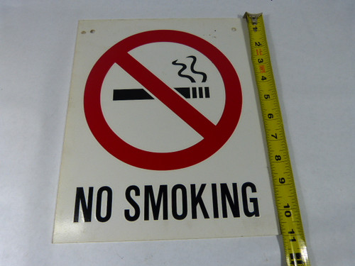 Generic 11"X9" No Smoking Sign 11" By 9" USED
