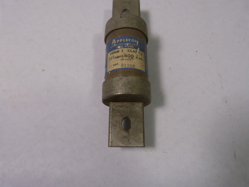 Appleton 01200 Current and Energy Limiting Fuse 200A 600V USED