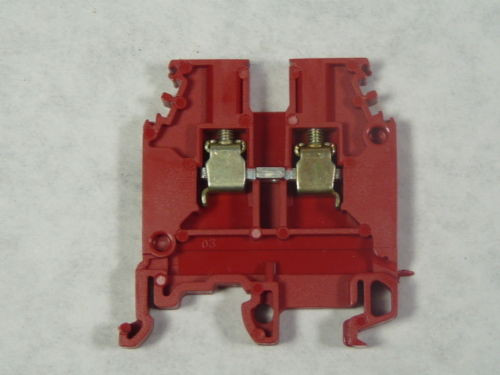 Entrelec M4/6-5116 Relay Terminal Block (Red) USED