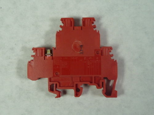 Entrelec M4/6D-R Relay Terminal Block (Red) USED