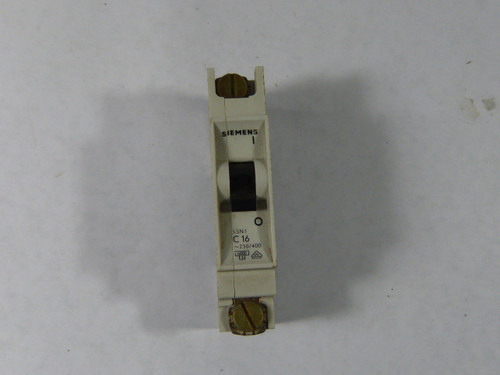 Siemens 5SN1 C16 1Pole 230/400VAC Circuit Breaker USED