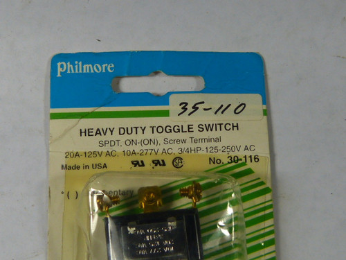 Philmore 35-110 Heavy Duty Toggle Switch ! NEW !