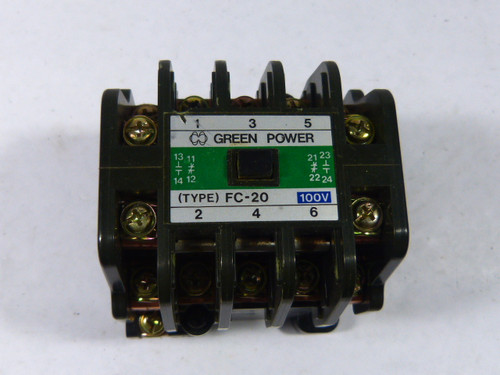 Green Power FC-20 BMFG-20-1 Contactor 100V USED
