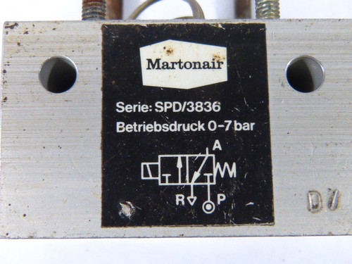 Martonair SPD/3836 Pneumatic Valve USED