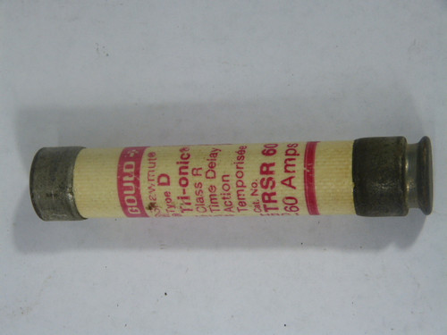 Gould Shawmut TRSR-60 Time Delay Fuse 60A 600V USED