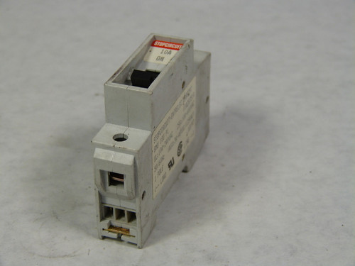 Entrelec GMU-10U-P1 Stop-Circuit Breaker 600V 10A Single Pole USED