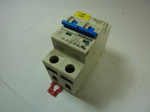 Schrack BS-017202 Circuit Breaker 2A 2-Pole USED