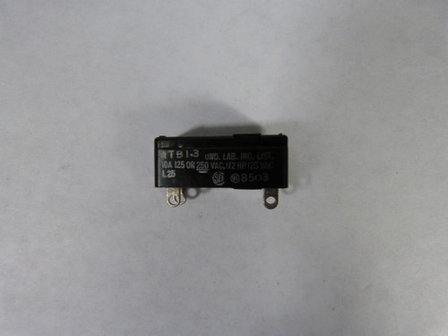 Microswitch 1TB1-3 Miniature Switch with Pin Plunger 10A 250V USED
