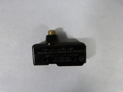 Microswitch BA-2RB Snap Action Limit Switch with Plunger 20A 250V USED