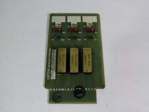 Gettys 48-0029-00 Relay Control Card USED