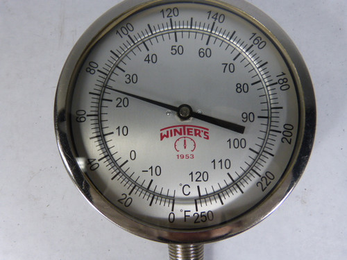 Winters 51025-B8 Pressure Gauge 0/250 ! NEW !