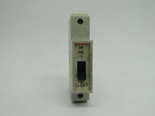 Entrelec GMU2U Circuit Breaker 2Amp 250VAC 1Pole  USED