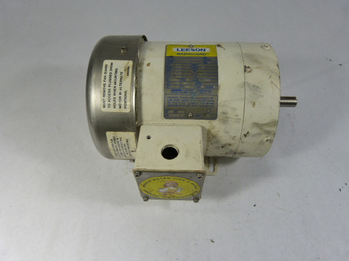 Leeson 3/4HP 1725RPM 575V C56C TEFC 3Ph 1.12A 60Hz USED