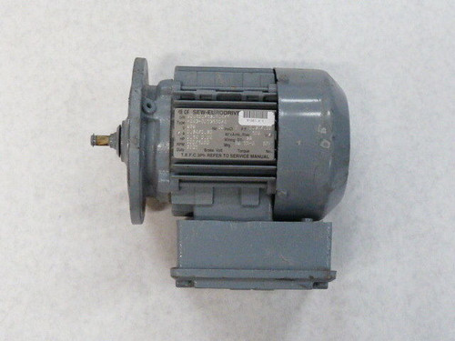 Sew-Eurodrive 0.14/0.24HP 800/1680RPM 575V TEFC 3Ph 0.34/0.38A 60Hz USED