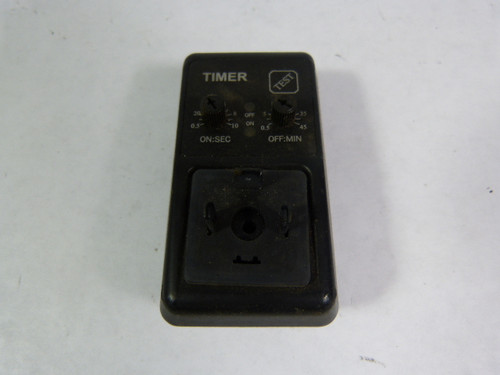 Generic Model 720 Timer 1Amp 0-10Sec ON 0.5-45Min OFF USED