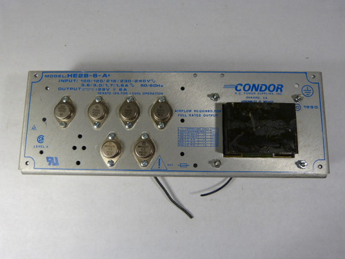 Condor HE28-6-A Power Supply 28VDC6amp USED