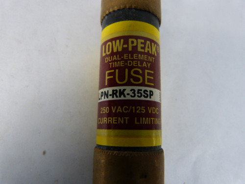 Low-Peak LPN-RK-35SP Time Delay Fuse 35A 250V USED