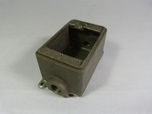 Appleton FDC-1/2 Aluminum Outlet Box 1-Gang 1/2" USED