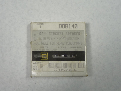 Square D QOB140 Miniature Circuit Breaker 40A 120/240V ! NEW !