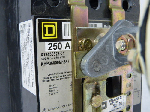 Square D KHP3600M1587X 13450328-01 Molded Case Switch Circuit Breaker USED