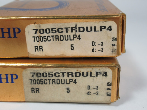 RHP 7005CTRDULP4 Super Precision Angular Contact Bearing Set 25x47x24mm NEW