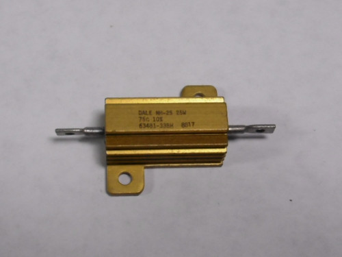 Dale NH-25-75 Resistor 25W 75 Ohm 10% 63481-33BH USED